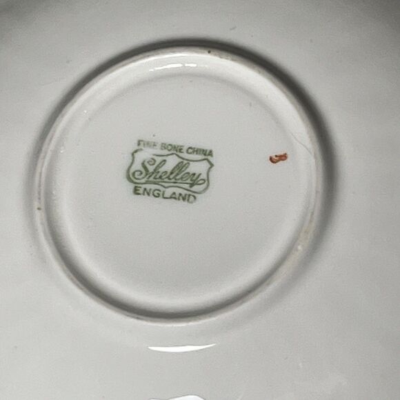 Vintage Shelley Oleander Summer Glory Teacup & Saucer Lilac w/24k Gold Trim - Picture 10 of 14